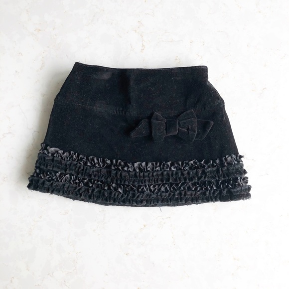 Guess Velvet Ruffle Skirt - Picture 2 of 5